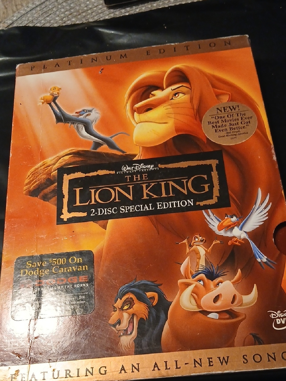 The Lion King 2-Disc Special Edition -Orange Cover 2003 Release Platinum Edition